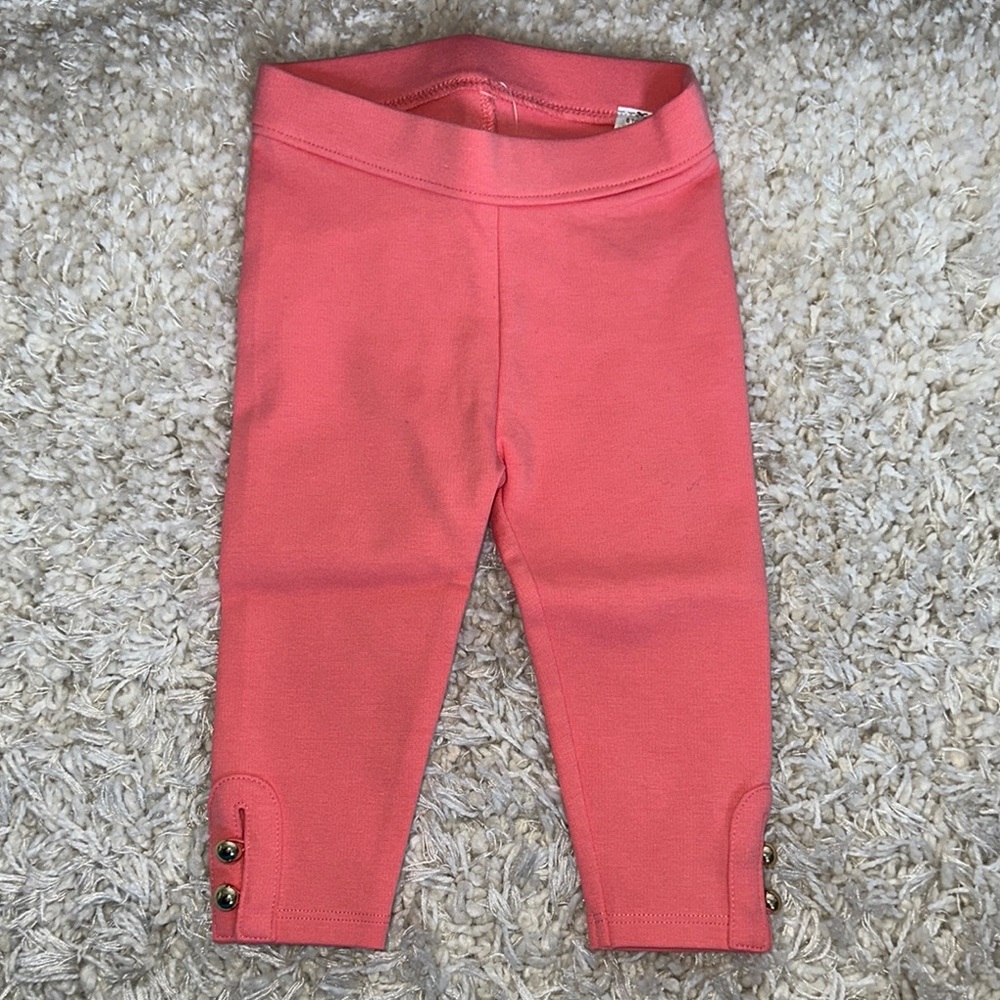 Janie and Jack Pink Leggings Soft Knit Comfort